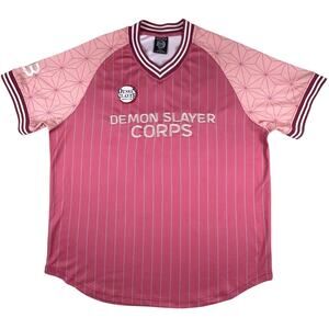 Demon Slayer Nezuko 28 Soccer Jersey 2X BoxLunch Exclusive Pink Anime